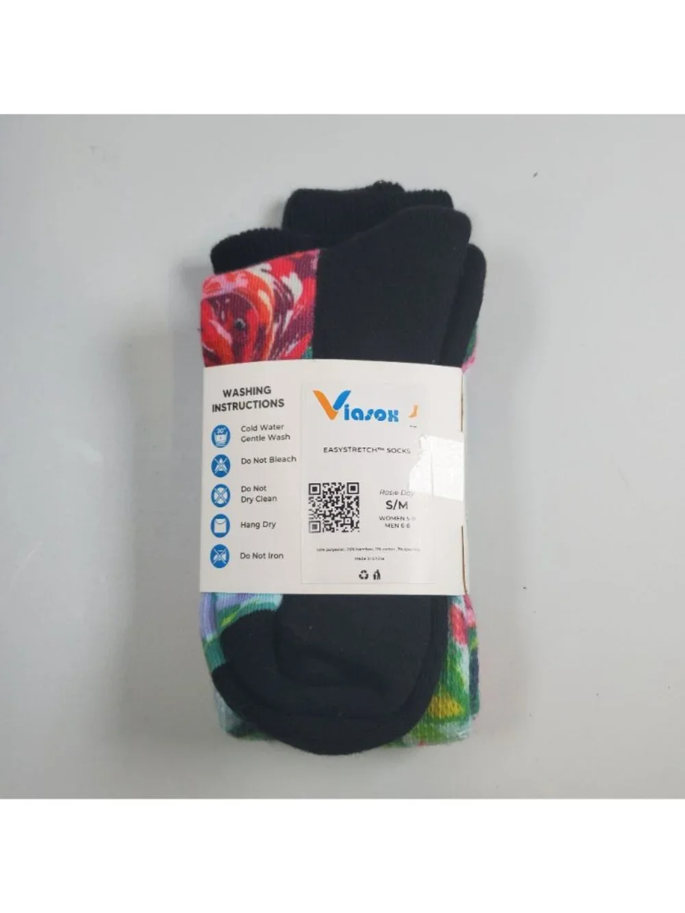 Viasox Easy Stretch Compression Socks Women Size S -  M NWT Rosie Day Bamboo
